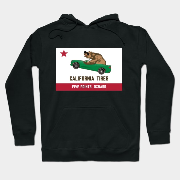 California Tires, OXNARD Hoodie by mredthefed